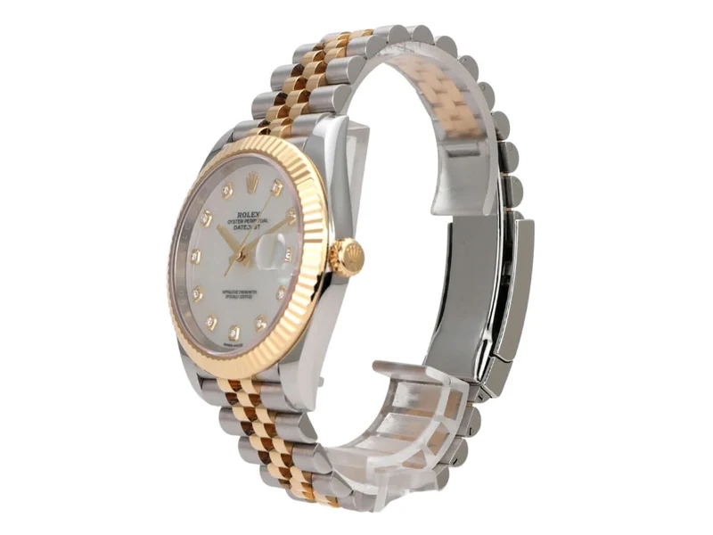 Rolex Datejust 41 Edelstahl Gelbgold 126333 Perlmutt DIA Jubile-Band