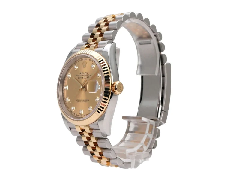 Rolex Datejust 36 126233 Champagner Diamant Jubile-Band