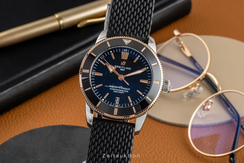 Breitling Superocean steel / gold automatic men's watch UB2030 LP: 7450EUR [2605220]