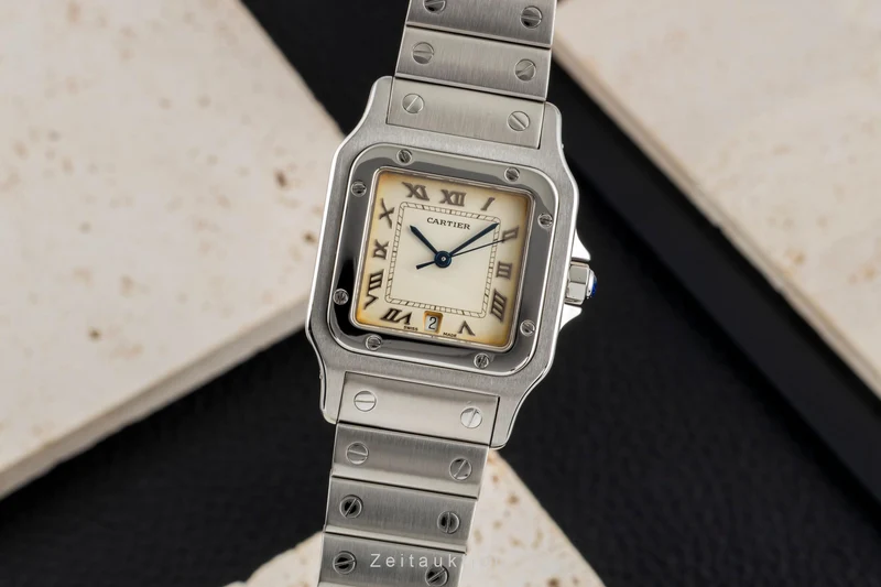 Cartier Santos steel quartz men's watch W20025D6 [2604757]