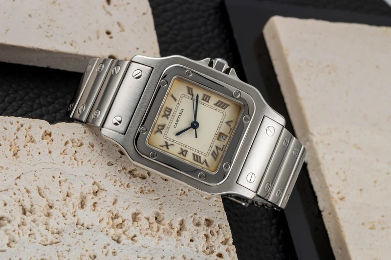 Cartier Santos steel quartz men's watch W20025D6 [2604757]