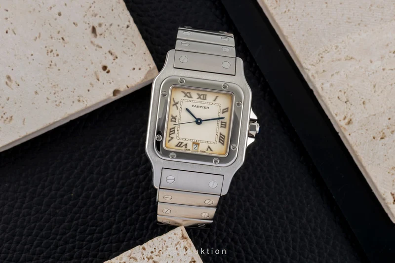 Cartier Santos steel quartz men's watch W20025D6 [2604757]