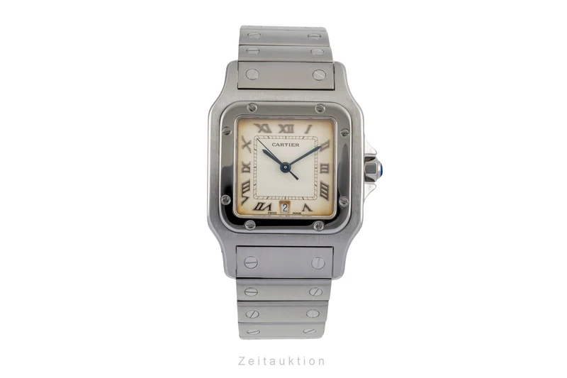 Cartier Santos steel quartz men's watch W20025D6 [2604757]