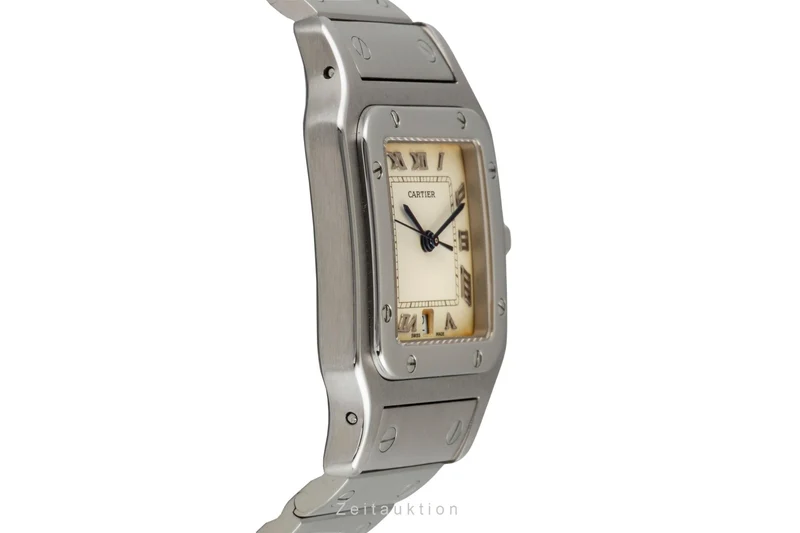 Cartier Santos steel quartz men's watch W20025D6 [2604757]