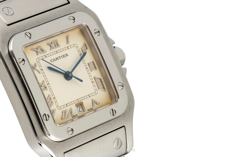 Cartier Santos steel quartz men's watch W20025D6 [2604757]