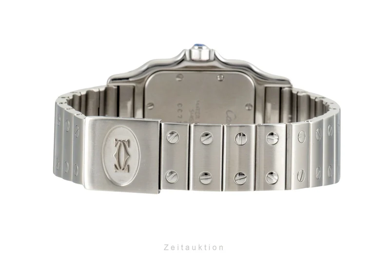 Cartier Santos steel quartz men's watch W20025D6 [2604757]