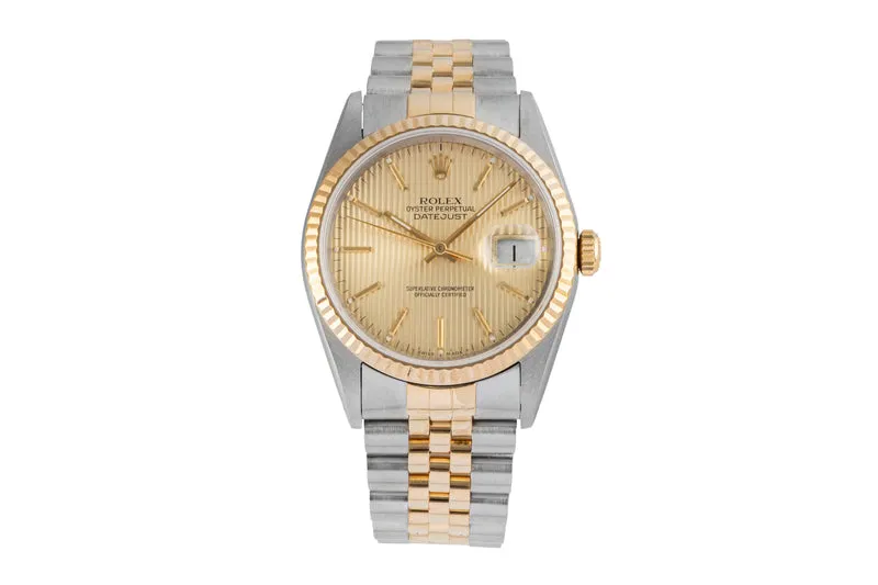 Rolex Datejust steel / gold automatic men's watch 16233 LP: 15350EUR [2604688]