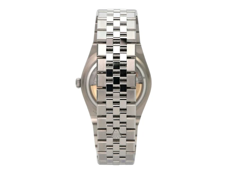 Rolex Land-Dweller 40 Oystersteel Weißgold 127334 Tiefweiß Wabe Flat Jubile-Band