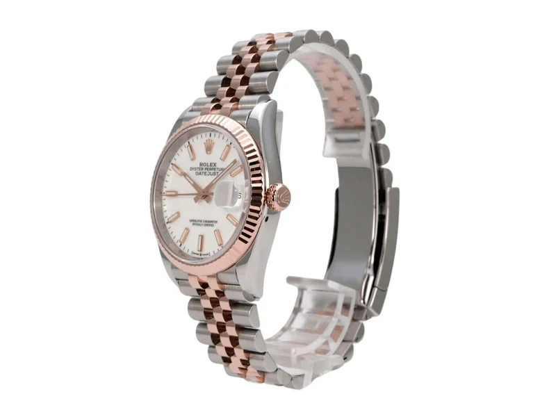 Rolex Datejust 36 126231 Weiß Index Jubile-Band