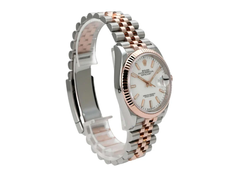 Rolex Datejust 36 126231 Weiß Index Jubile-Band