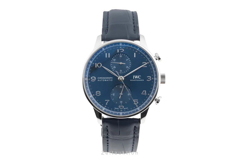 IWC Portugieser chronograph steel automatic men's watch IW371606 LP: 9100EUR [2605606]