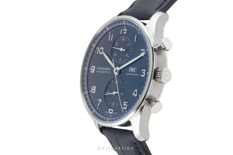 IWC Portugieser chronograph steel automatic men's watch IW371606 LP: 9100EUR [2605606]
