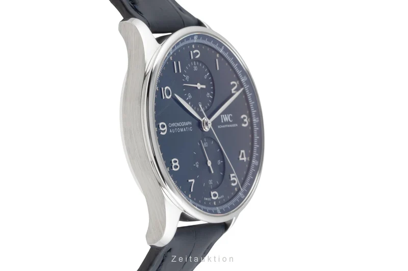 IWC Portugieser chronograph steel automatic men's watch IW371606 LP: 9100EUR [2605606]