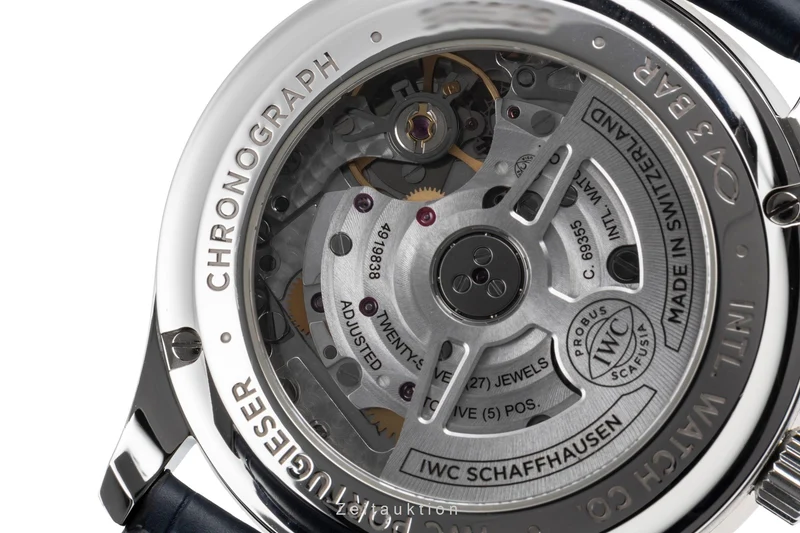 IWC Portugieser chronograph steel automatic men's watch IW371606 LP: 9100EUR [2605606]