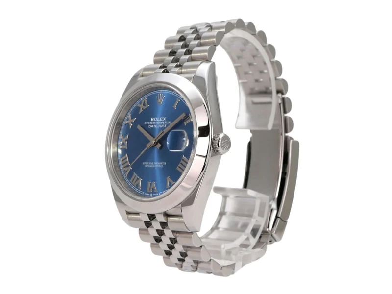 Rolex Datejust 41 Oystersteel 126300 Blau Römisch Jubile-Band