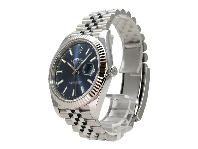 Rolex Datejust 41 Edelstahl Weißgold 126334 Blau Jubile-Band