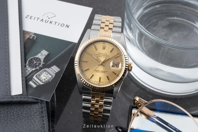 Rolex Datejust steel / gold automatic men's watch 16233 LP: 15350EUR [2605188]