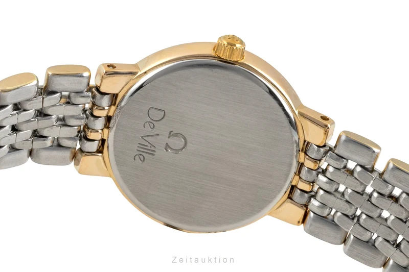 Omega De Ville gilt / steel quartz women's watch 795.0897.2 Vintage [2604801]