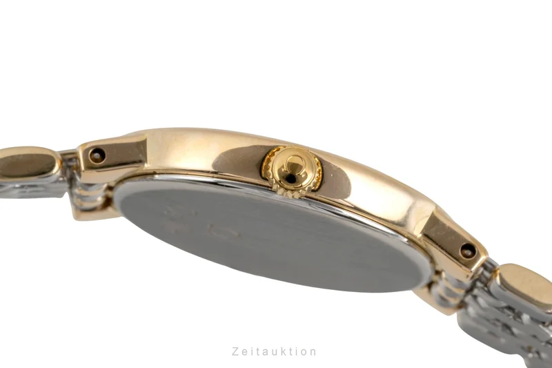 Omega De Ville gilt / steel quartz women's watch 795.0897.2 Vintage [2604801]