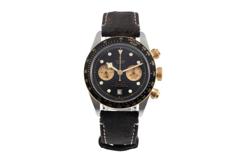 Tudor Black Bay chronograph steel / gold automatic men's watch M79363N-0002 LP: 6790EUR [2605098]