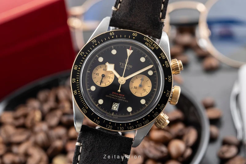 Tudor Black Bay chronograph steel / gold automatic men's watch M79363N-0002 LP: 6790EUR [2605098]
