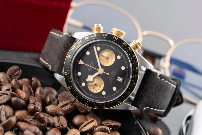 Tudor Black Bay chronograph steel / gold automatic men's watch M79363N-0002 LP: 6790EUR [2605098]
