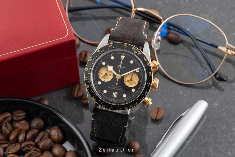 Tudor Black Bay chronograph steel / gold automatic men's watch M79363N-0002 LP: 6790EUR [2605098]