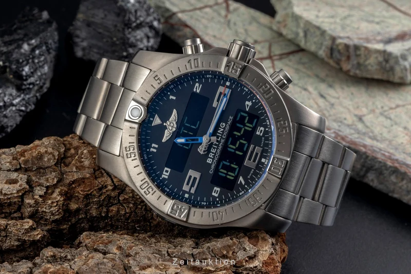 Breitling Exospace chronograph titanium quartz men's watch EB5510H2/BE79 [2605029]