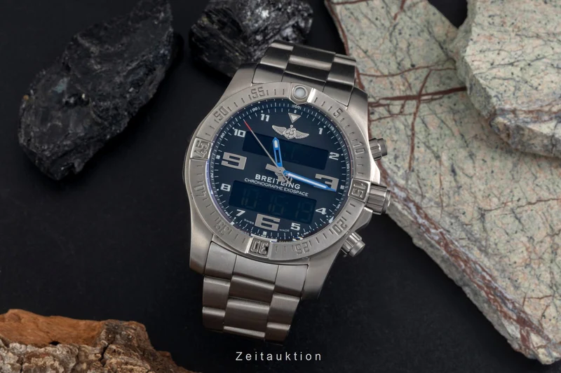 Breitling Exospace chronograph titanium quartz men's watch EB5510H2/BE79 [2605029]