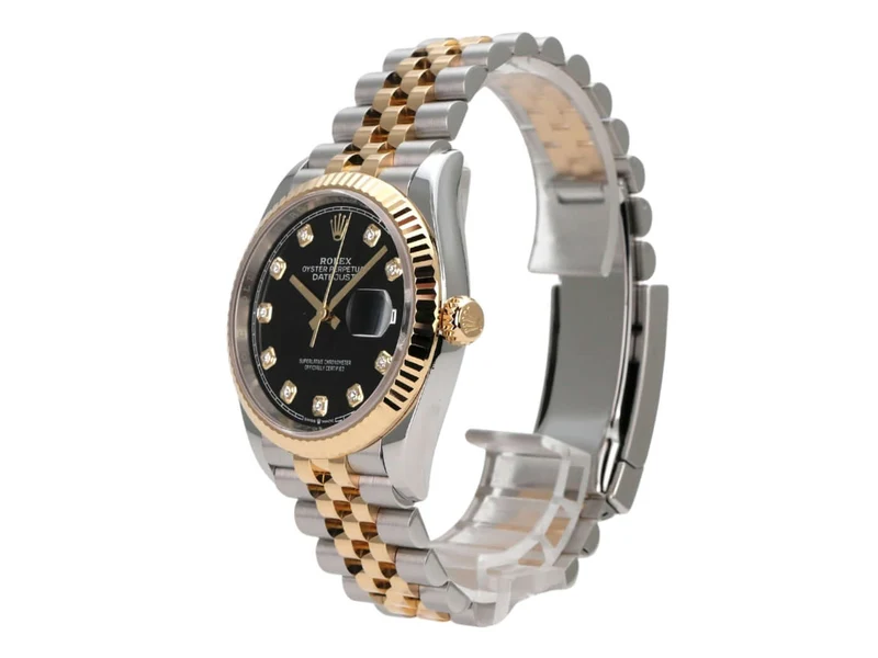 Rolex Datejust 36 126233 Schwarz Diamant Jubile-Band