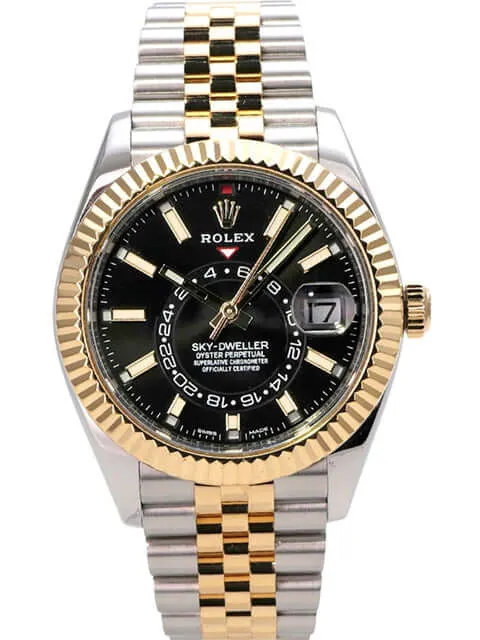 Rolex Sky-Dweller 326933 Schwarz Jubile-Band
