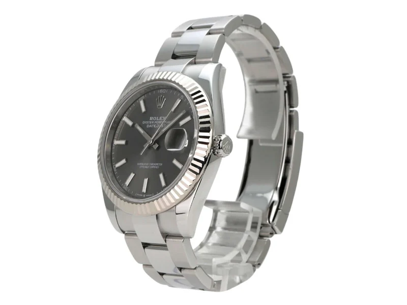 Rolex Datejust 41 Edelstahl Weißgold 126334 Rhodium