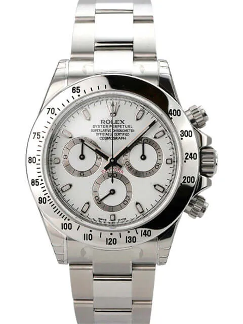 Rolex Daytona Edelstahl 116520 Weiß
