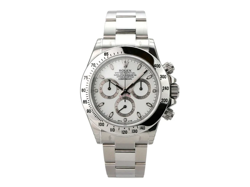 Rolex Daytona Edelstahl 116520 Weiß