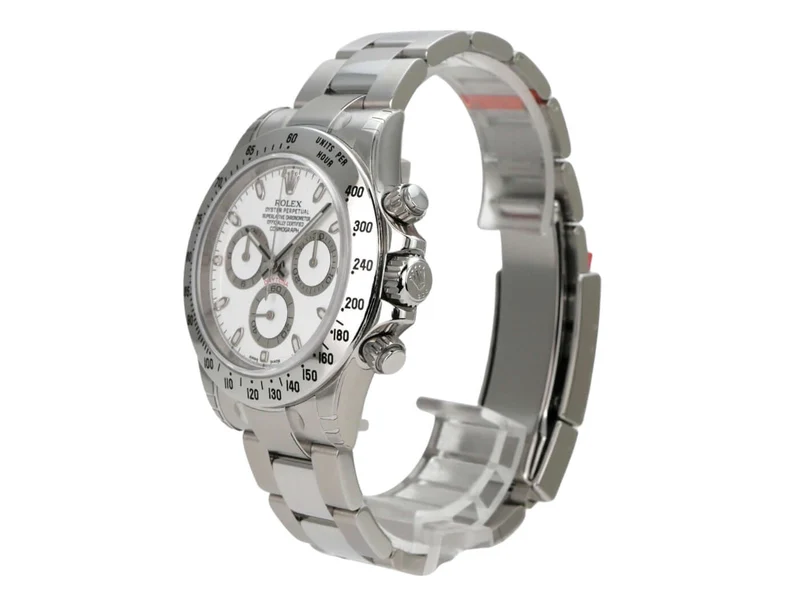 Rolex Daytona Edelstahl 116520 Weiß