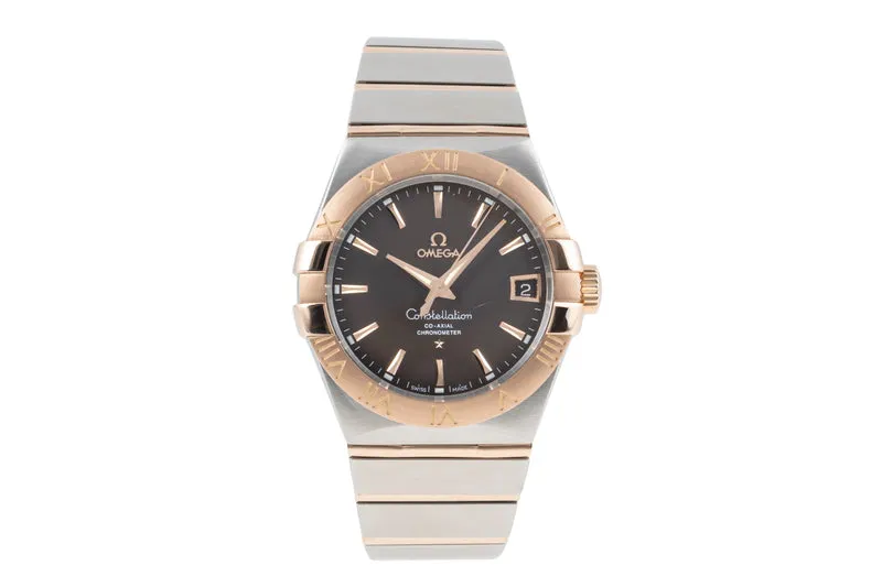 Omega Constellation steel / gold automatic men's watch 123.20.38.21.13.001 VP: 12600EUR [2604880]