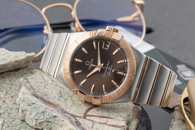 Omega Constellation steel / gold automatic men's watch 123.20.38.21.13.001 VP: 12600EUR [2604880]