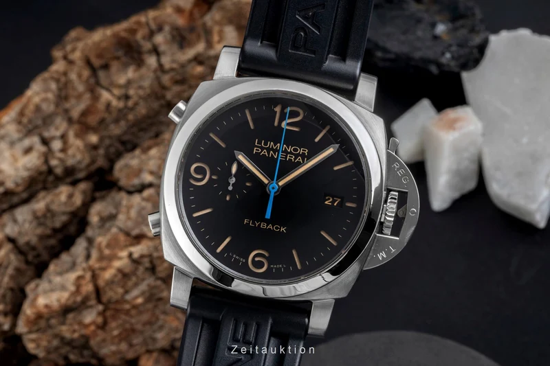 Panerai Luminor chronograph steel automatic men's watch PAM00524 VP: 10500EUR [2604946]