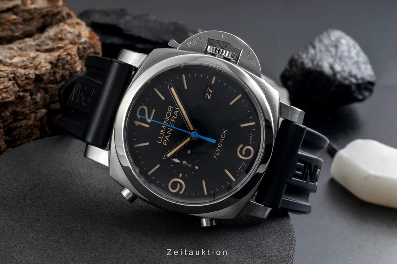 Panerai Luminor chronograph steel automatic men's watch PAM00524 VP: 10500EUR [2604946]