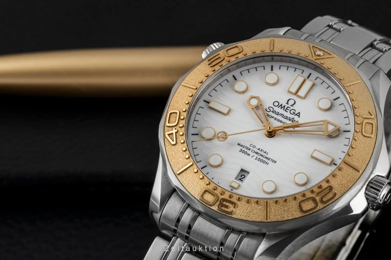 Omega Seamaster steel / gold automatic men's watch 522.21.42.20.04.001 LP: 10000EUR [2605258]