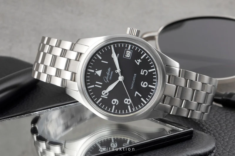 Glashütte Navigator steel automatic men's watch 1-10-33-07-07-04 [2604853]