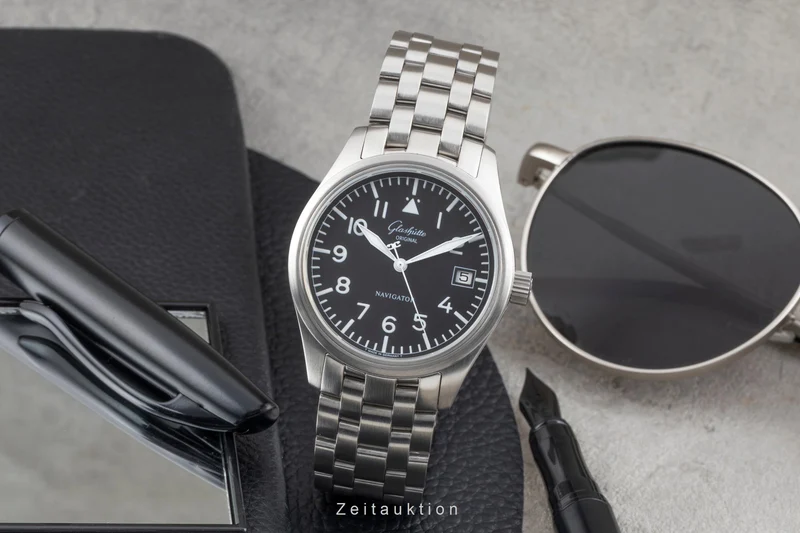 Glashütte Navigator steel automatic men's watch 1-10-33-07-07-04 [2604853]