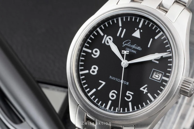 Glashütte Navigator steel automatic men's watch 1-10-33-07-07-04 [2604853]