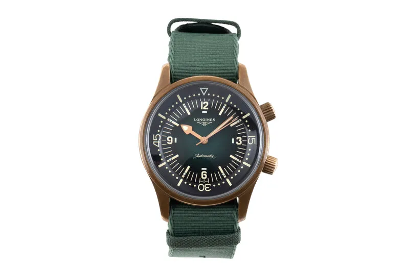 Longines Legend Diver bronze automatic men's watch L3.774.1.50.2 LP: 3400EUR [2604887]