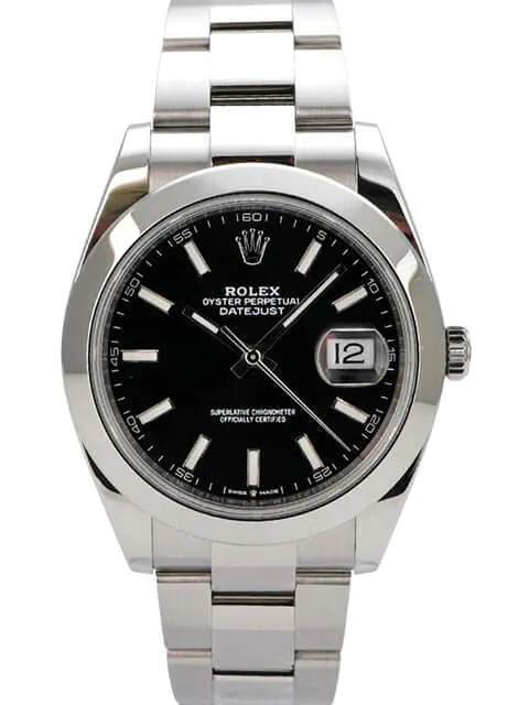 Rolex Datejust 41 Edelstahl 126300 Schwarz