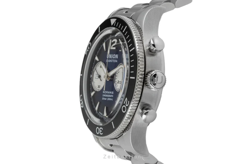 Union Glashütte Noramis chronograph steel automatic men's watch D012.927.11.047.00 LP: 3750EUR [2605045]