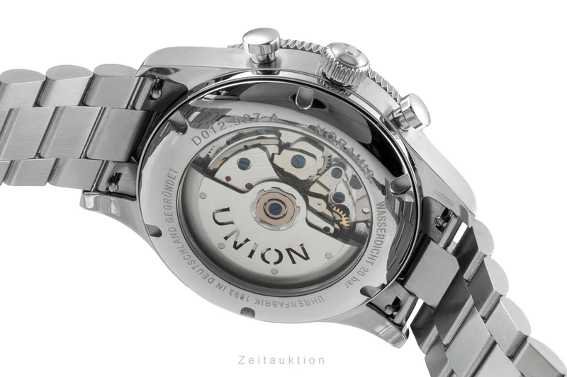 Union Glashütte Noramis chronograph steel automatic men's watch D012.927.11.047.00 LP: 3750EUR [2605045]