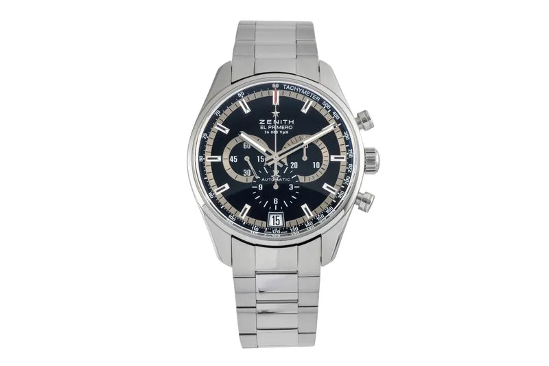 Zenith El Primero chronograph steel automatic men's watch 03.2040.400/21.M2040 VP: 11700EUR [2604847]