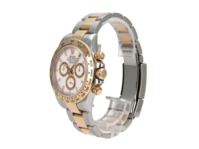 Rolex Daytona Edelstahl Gelbgold 116503 Weiss