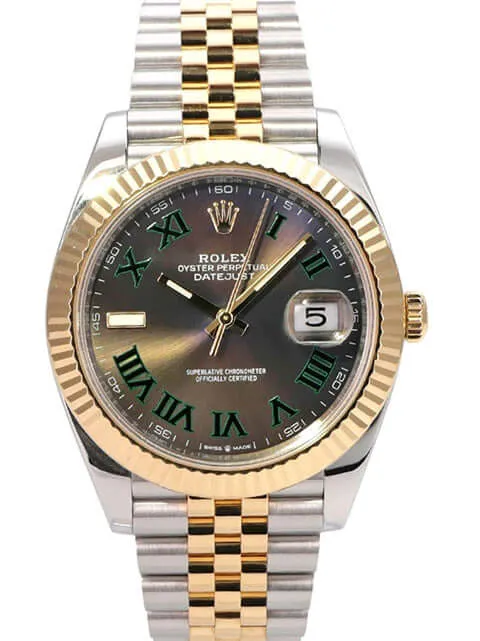 Rolex Datejust 41 Edelstahl Gelbgold 126333 Slate Jubile-Band